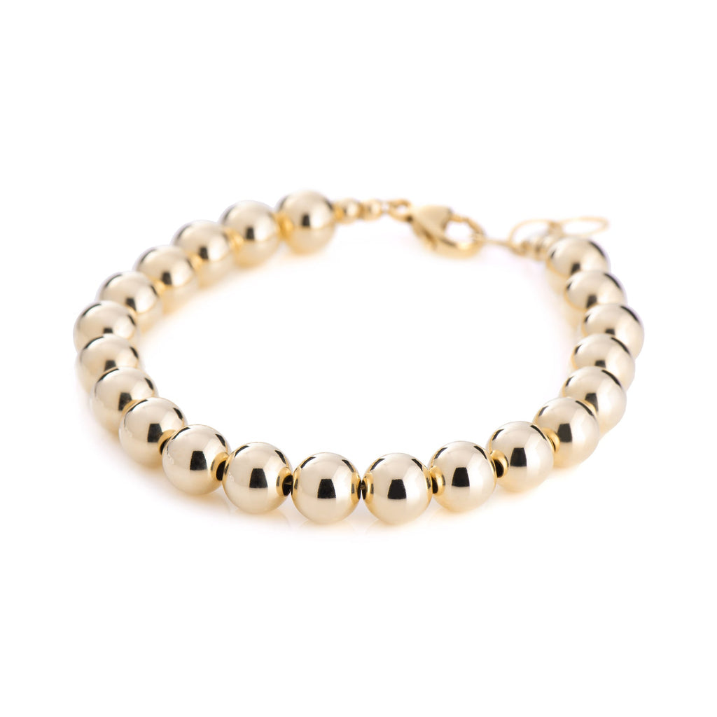 From the brand Lolo Jewellery Women's Ball Bracelets - 8MM in Gold Filled - abigail fashion