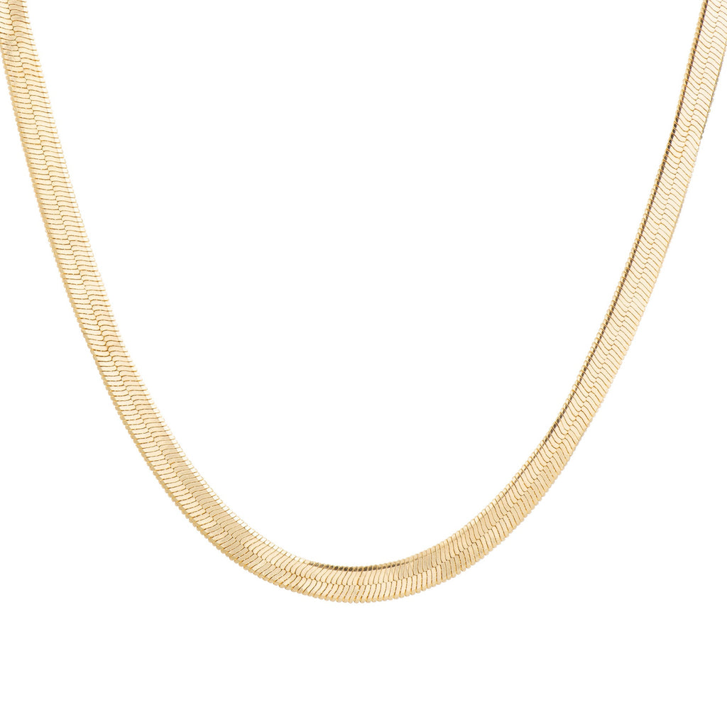 From the brand Lolo Jewellery Women's Herringbone Necklace in Gold Filled - abigail fashion