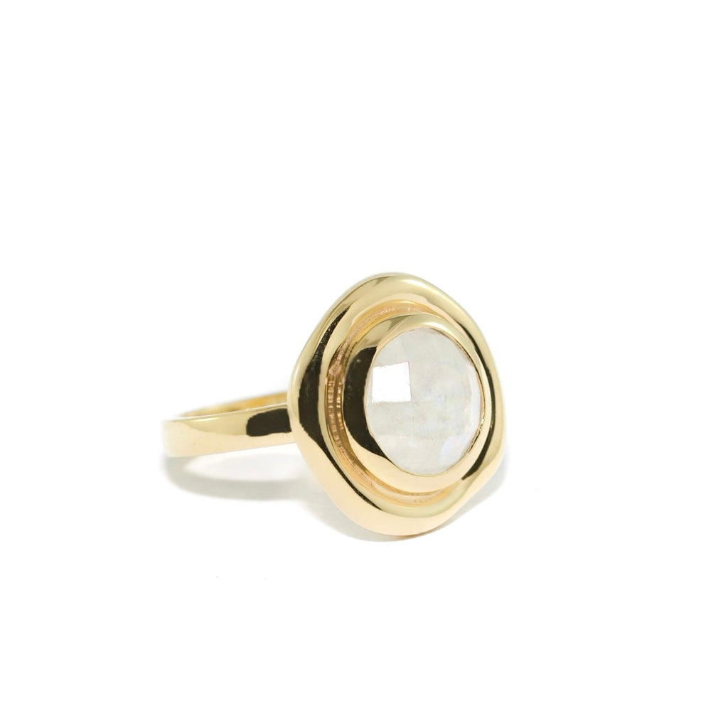 From the brand Lolo Jewellery Women's Petra Ring in Moonstone - abigail fashion