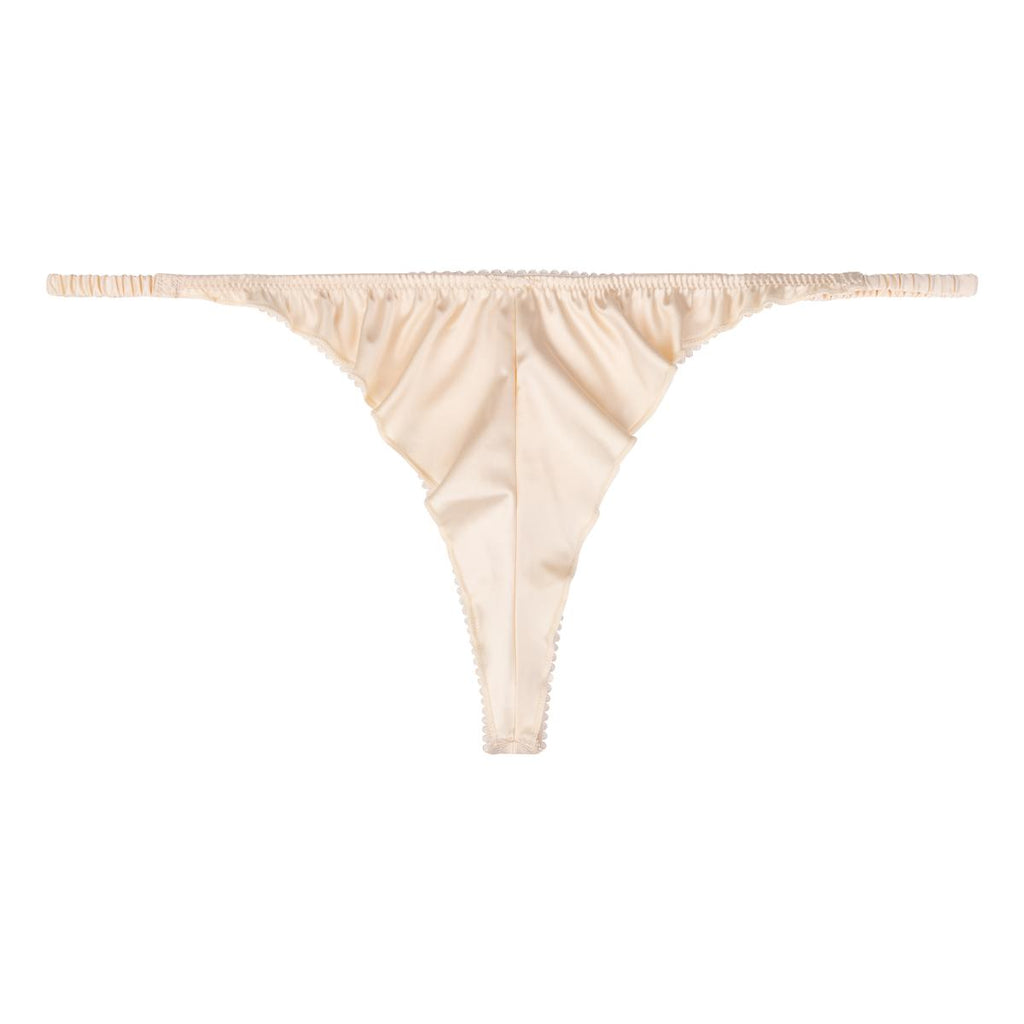 Love Stories Lily Tanga-Style String Briefs Off White Bach&Co