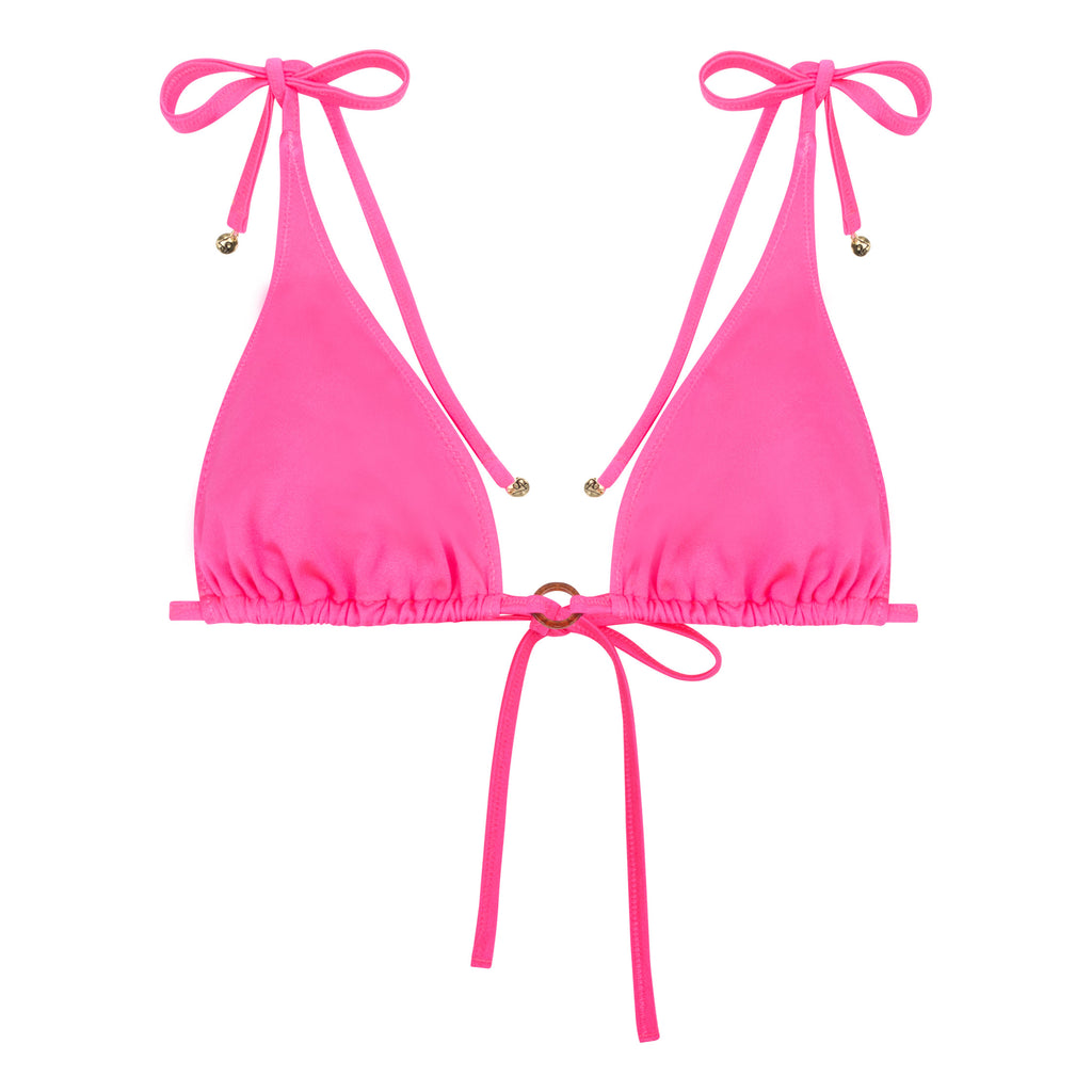 Love Stories Jolly Triangle Bikini Top Pink Bach&Co