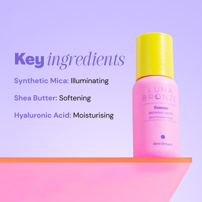 From the brand Luna Bronze Unisex Cosmic Bronzing Drops in 30ml - abigail fashion