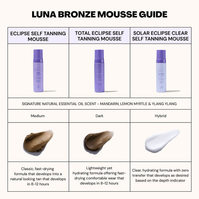 From the brand Luna Bronze Unisex Eclipse Tanning Mousse in 200ml - abigail fashion