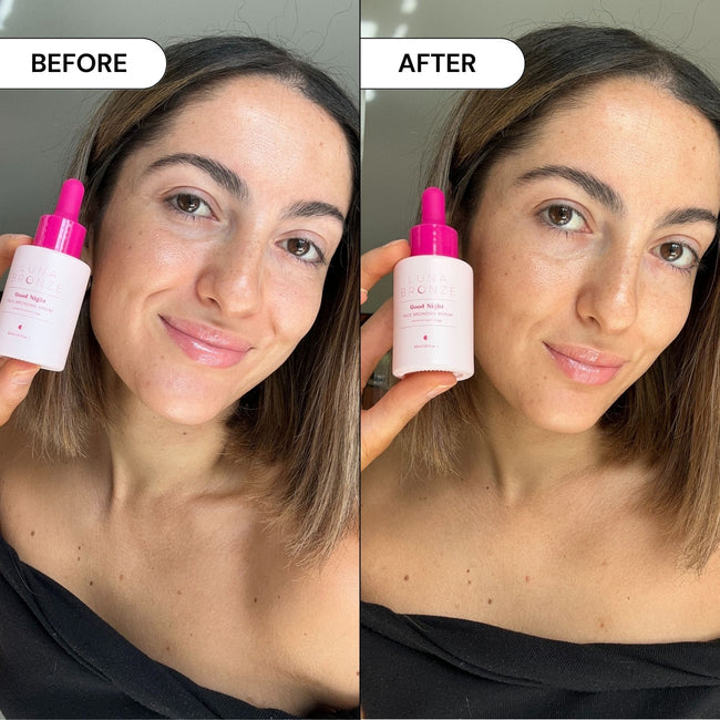 From the brand Luna Bronze Unisex Good Night Face Bronzing Serum in 30ml - abigail fashion