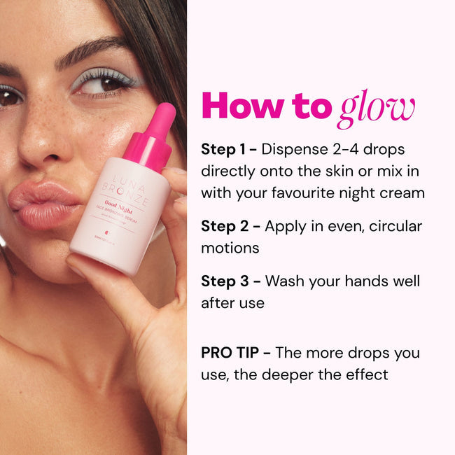 From the brand Luna Bronze Unisex Good Night Face Bronzing Serum in 30ml - abigail fashion