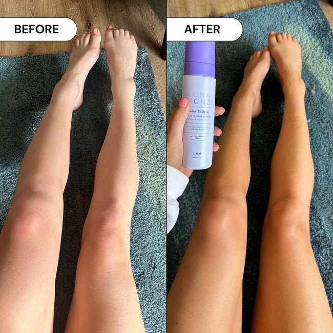 From the brand Luna Bronze Unisex Solar Eclipse Clear Tanning Mousse in 200ml - abigail fashion