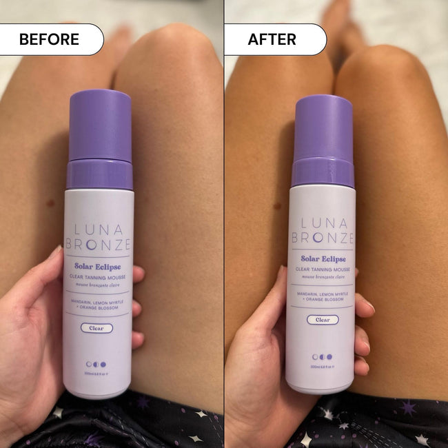 From the brand Luna Bronze Unisex Solar Eclipse Clear Tanning Mousse in 200ml - abigail fashion
