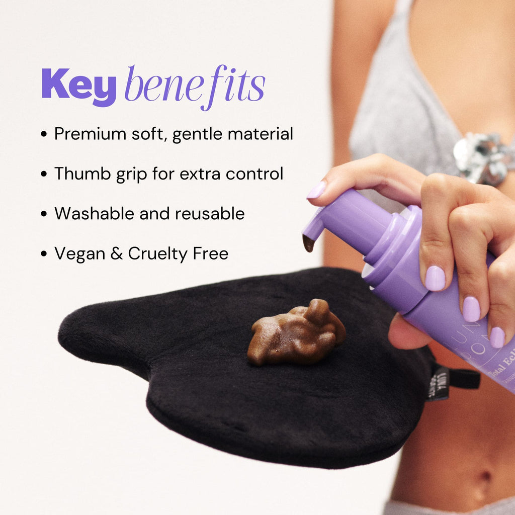 From the brand Luna Bronze Unisex Tanning Mitt in Black - abigail fashion