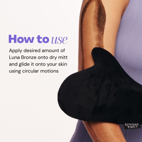 From the brand Luna Bronze Unisex Tanning Mitt in Black - abigail fashion