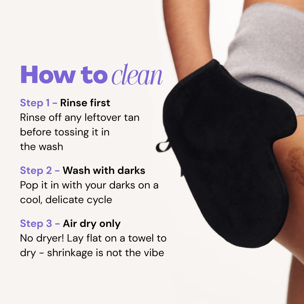 From the brand Luna Bronze Unisex Tanning Mitt in Black - abigail fashion