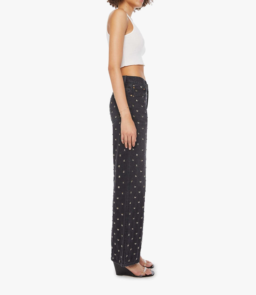 From the brand MOTHER Women's The Smoothie Sneak Jeans in Nails For Dinner - abigail fashion