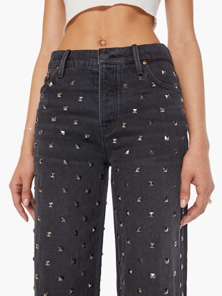 From the brand MOTHER Women's The Smoothie Sneak Jeans in Nails For Dinner - abigail fashion