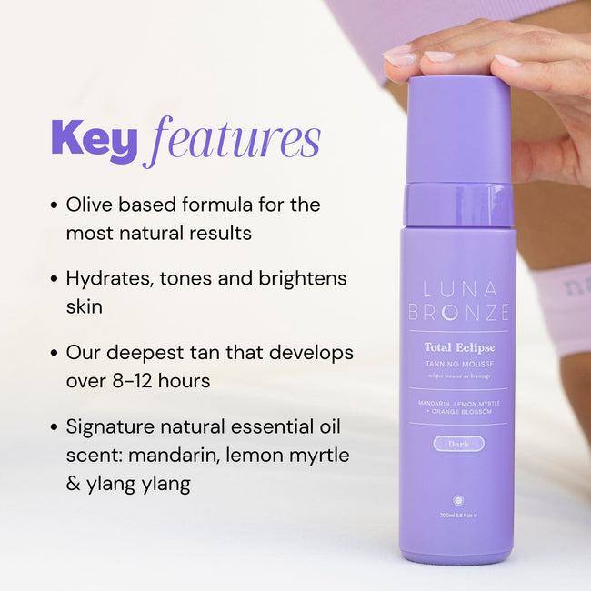 From the brand Luna Bronze Unisex Total Eclipse Tanning Mousse in 200ml - abigail fashion