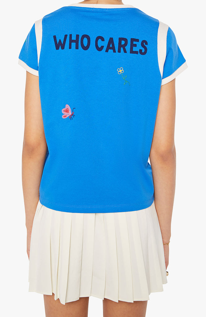 MOTHER The Boxy Goodie Inset Crewneck Tee You Got To Love It abigail fashion