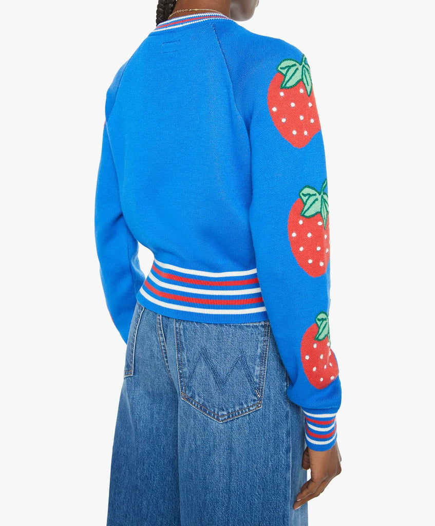 MOTHER The Crop Rib Cardigan Tutti Frutti abigail fashion