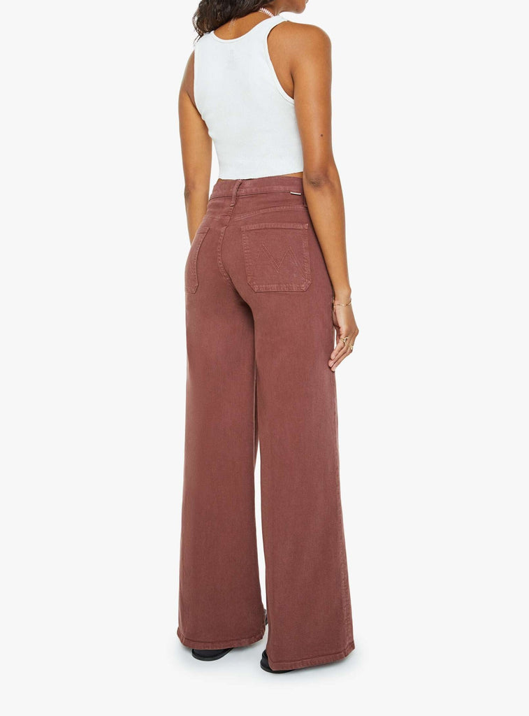 MOTHER The Patch Pocket Undercover Sneak Jeans Friar Brown abigail fashion