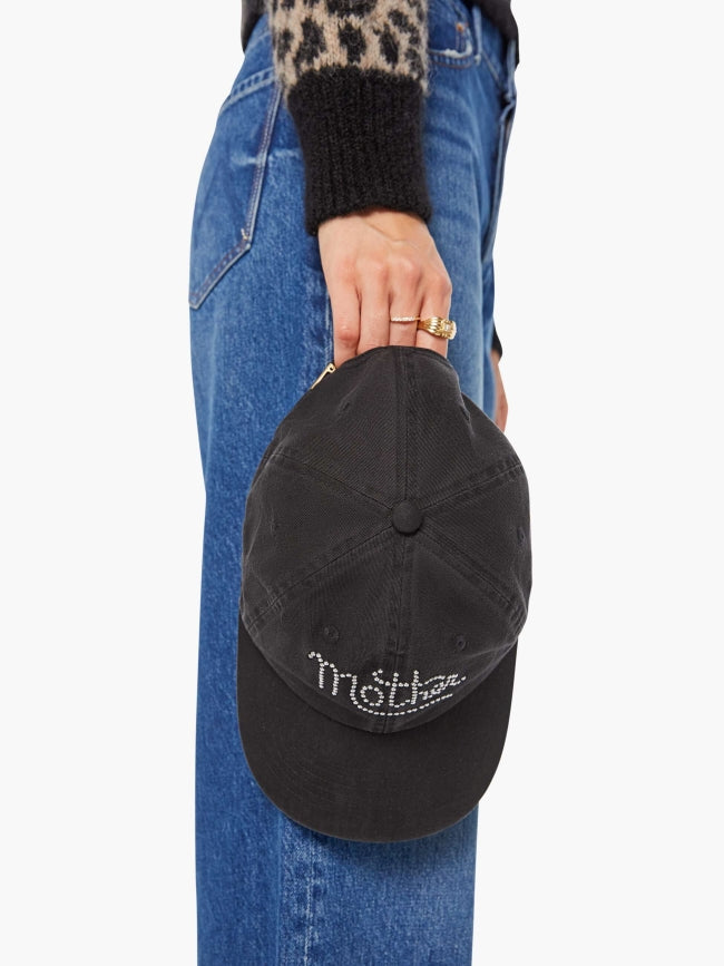 From the brand MOTHER Women's Hats Off in Black - abigail fashion