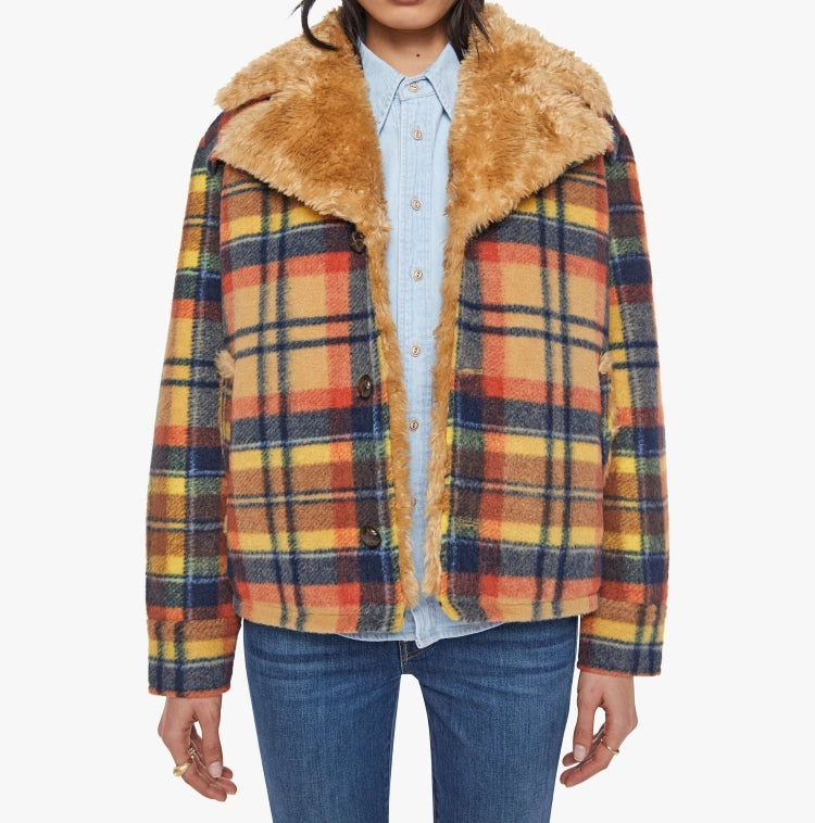 From the brand MOTHER Women's The After School Special Boxy Jacket in Strike A Chord - abigail fashion