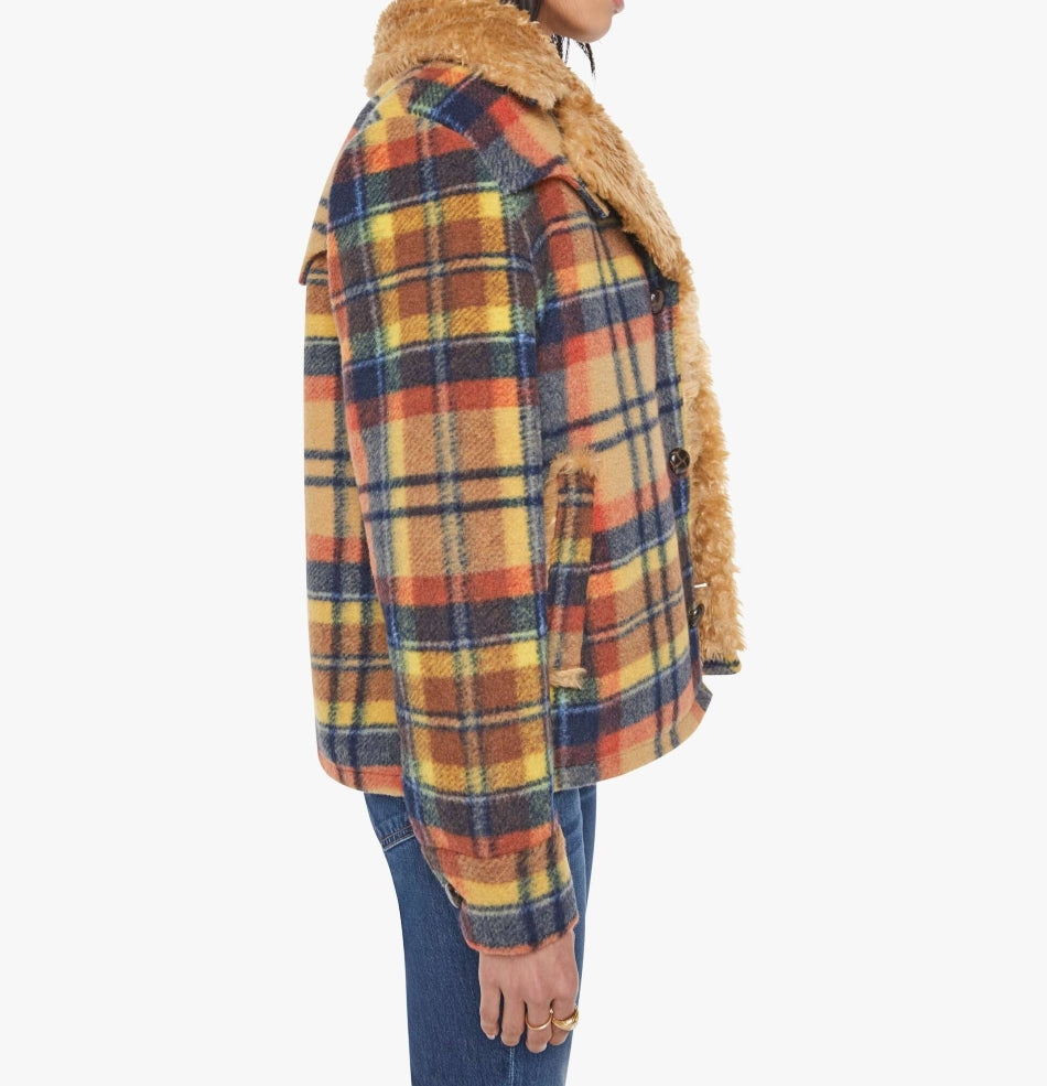 From the brand MOTHER Women's The After School Special Boxy Jacket in Strike A Chord - abigail fashion