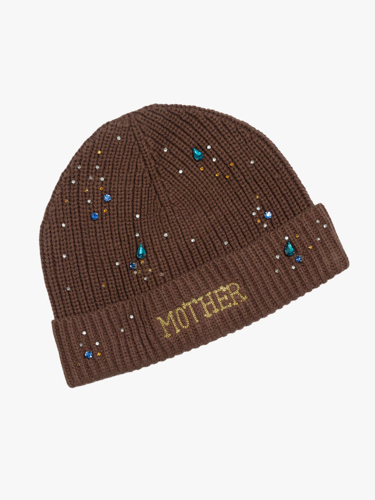 From the brand MOTHER Women's The Beanie in Brown - abigail fashion