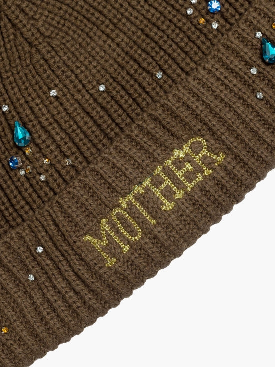 From the brand MOTHER Women's The Beanie in Brown - abigail fashion