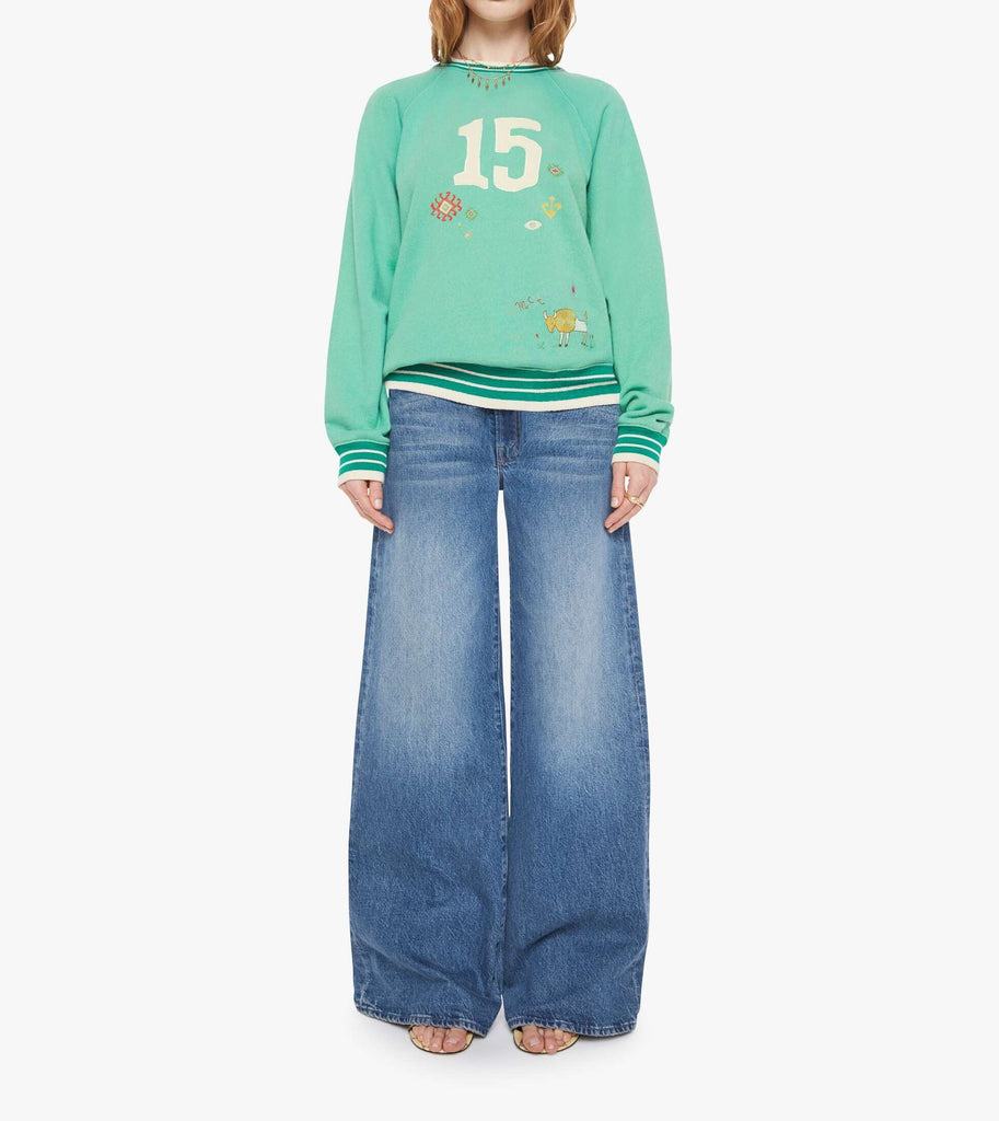 From the brand MOTHER Women's The Big Sport Sweatshirt in MOTHER 15 - abigail fashion