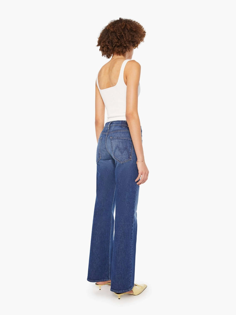 From the brand MOTHER Women's The Bookie Sneak Jeans in Perfectly Imperfect - abigail fashion