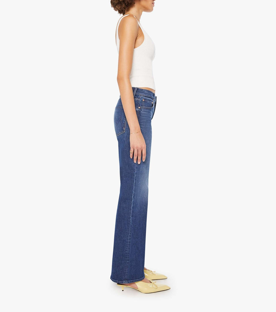 From the brand MOTHER Women's The Bookie Sneak Jeans in Perfectly Imperfect - abigail fashion