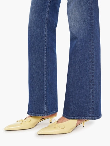 From the brand MOTHER Women's The Bookie Sneak Jeans in Perfectly Imperfect - abigail fashion