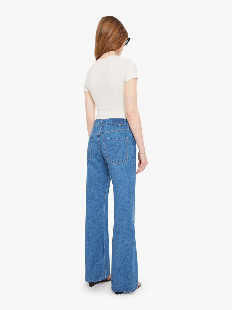 From the brand MOTHER Women's The Bookie Sneak Jeans in Scoot This Way - abigail fashion