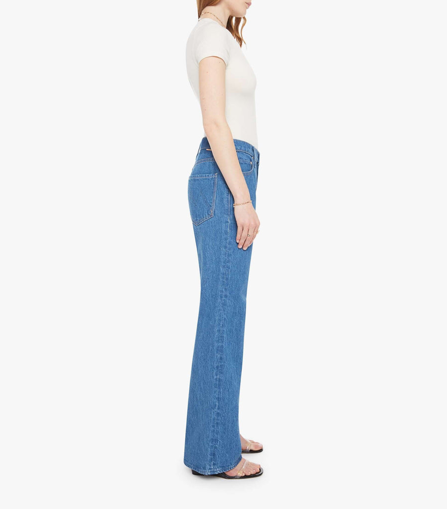 From the brand MOTHER Women's The Bookie Sneak Jeans in Scoot This Way - abigail fashion