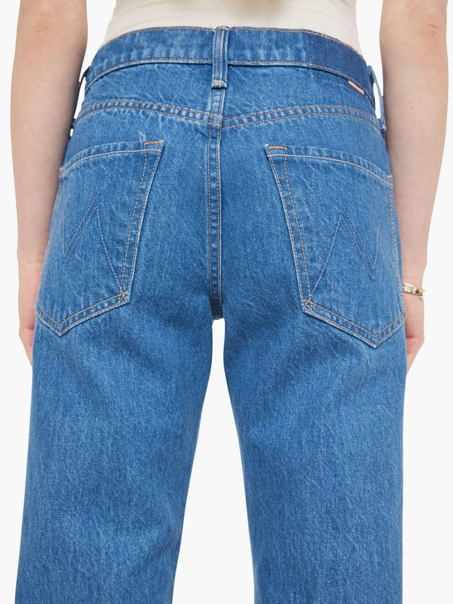 From the brand MOTHER Women's The Bookie Sneak Jeans in Scoot This Way - abigail fashion