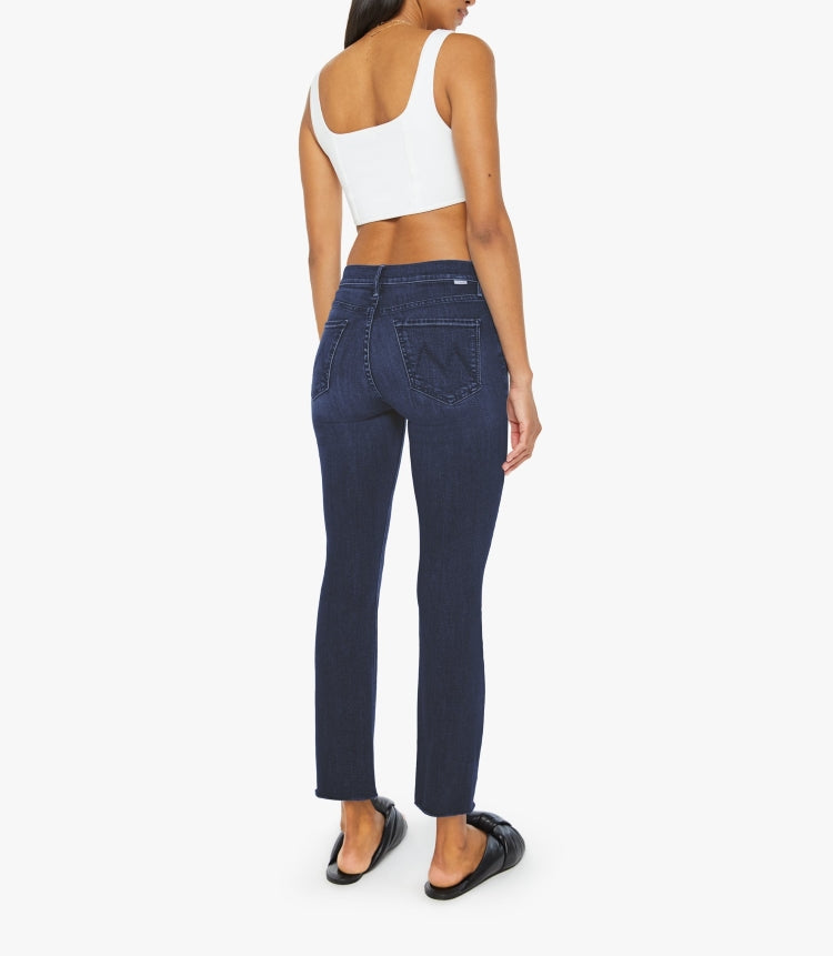 From the brand MOTHER Women's The Mid Rise Dazzler Ankle Jeans in Chip On My Shoulder - abigail fashion