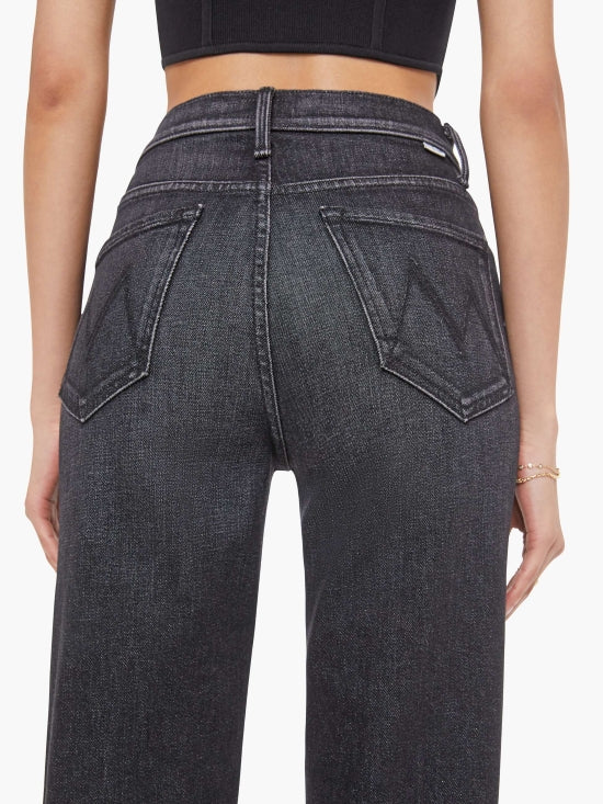 From the brand MOTHER Women's The Rambler Zip Heel Jeans in Keep It Sharp - abigail fashion