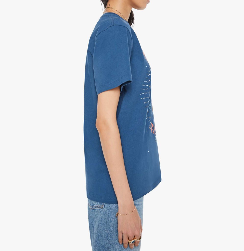 From the brand MOTHER Women's The Rowdy Crewneck Tee in MOTHER Savior - abigail fashion