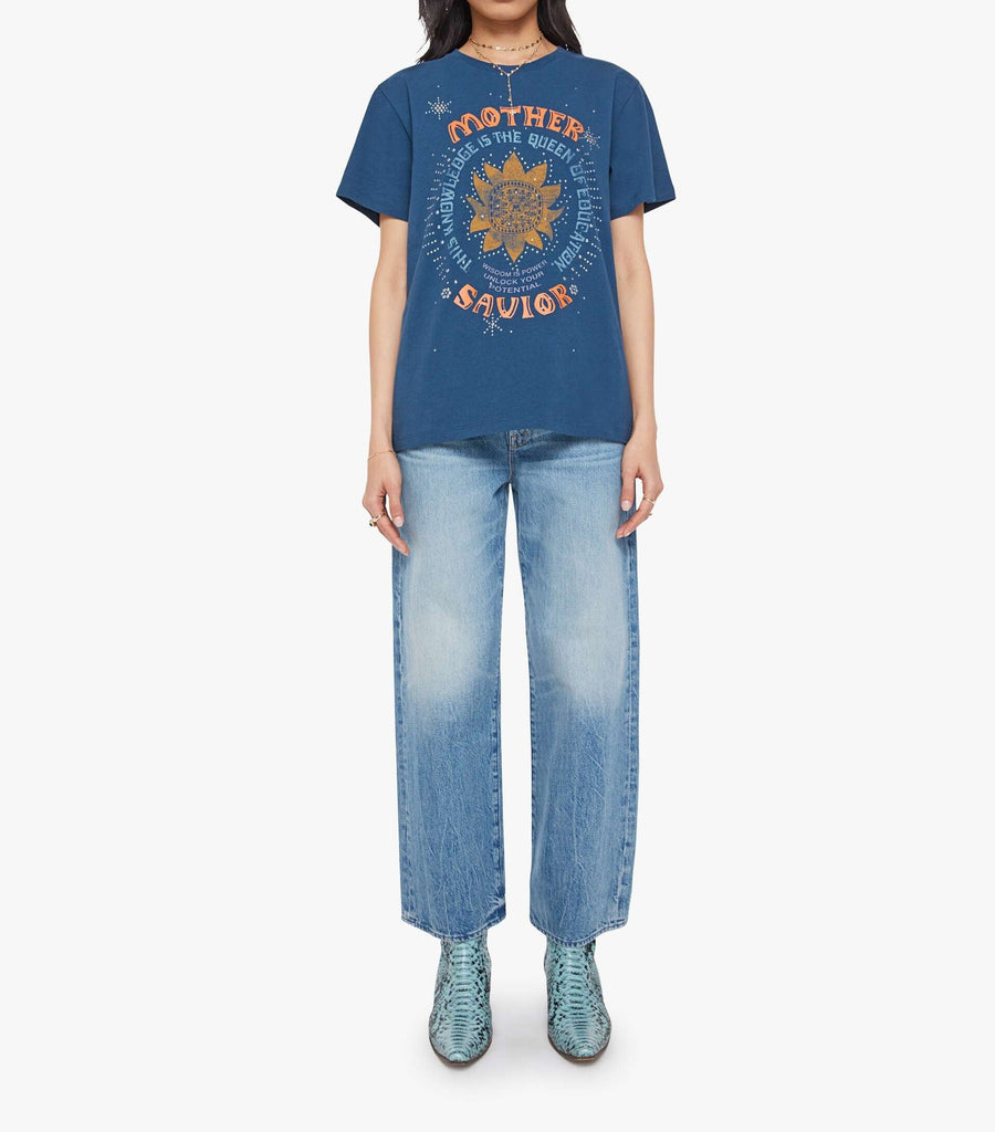 From the brand MOTHER Women's The Rowdy Crewneck Tee in MOTHER Savior - abigail fashion