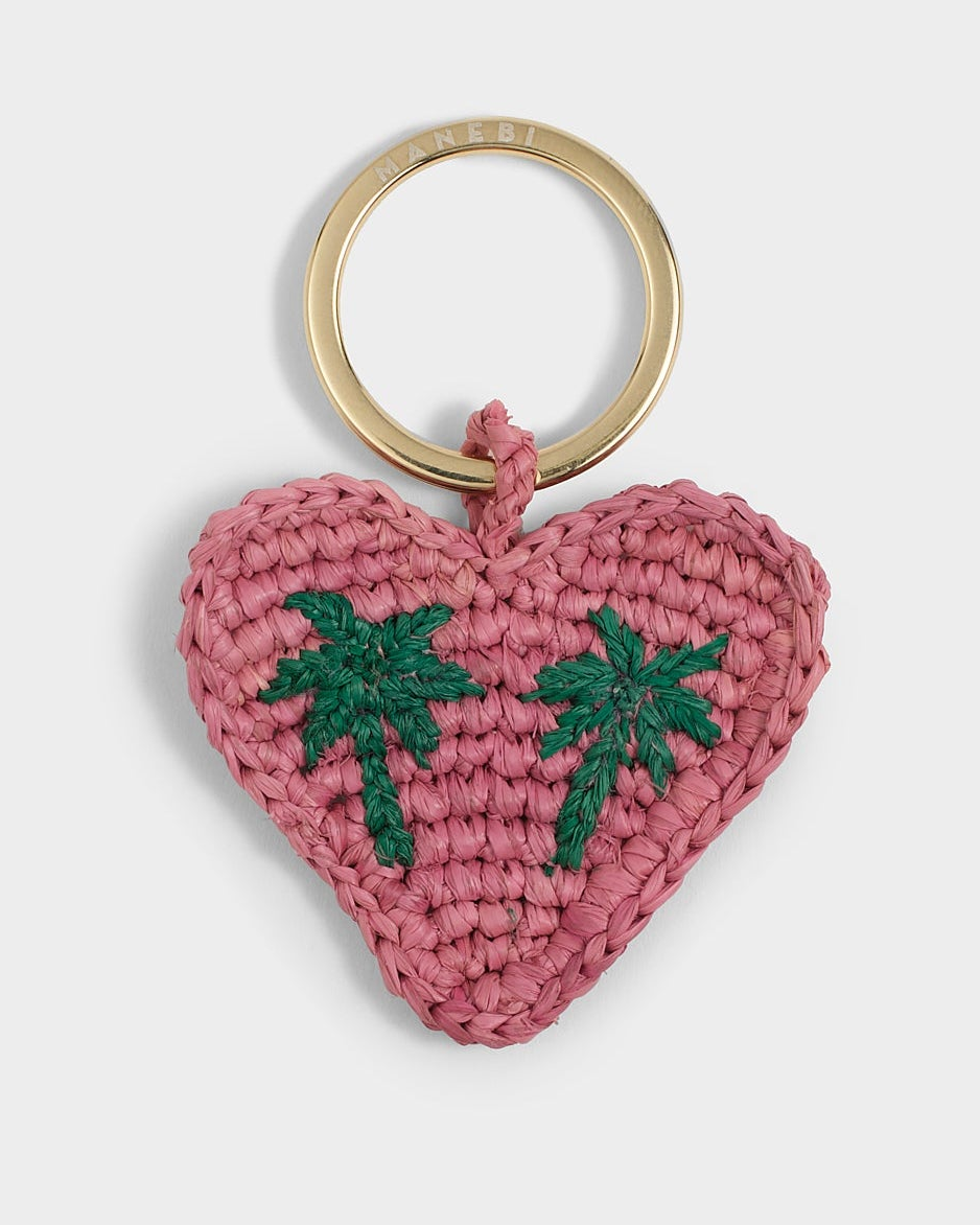 Raffia Heart Charm Keyring - Handcrafted – ABIGAIL Lifestyle Boutique