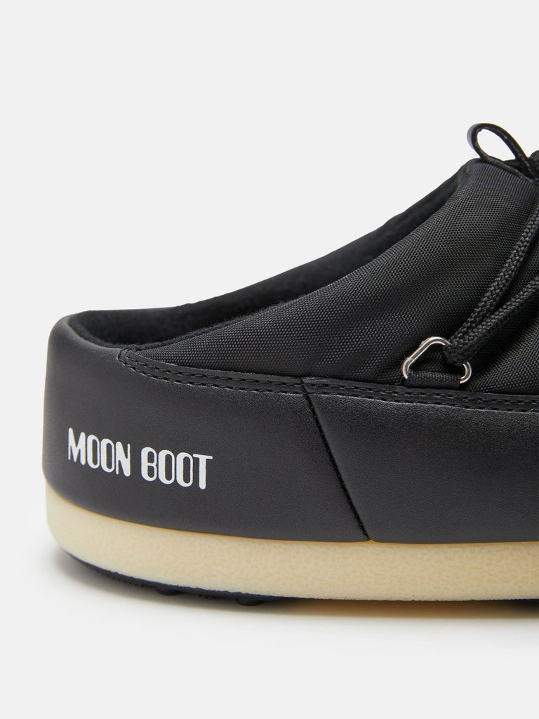 From the brand MoonBoot Women's Evx Mule Nylon slip-on in Black - abigail fashion