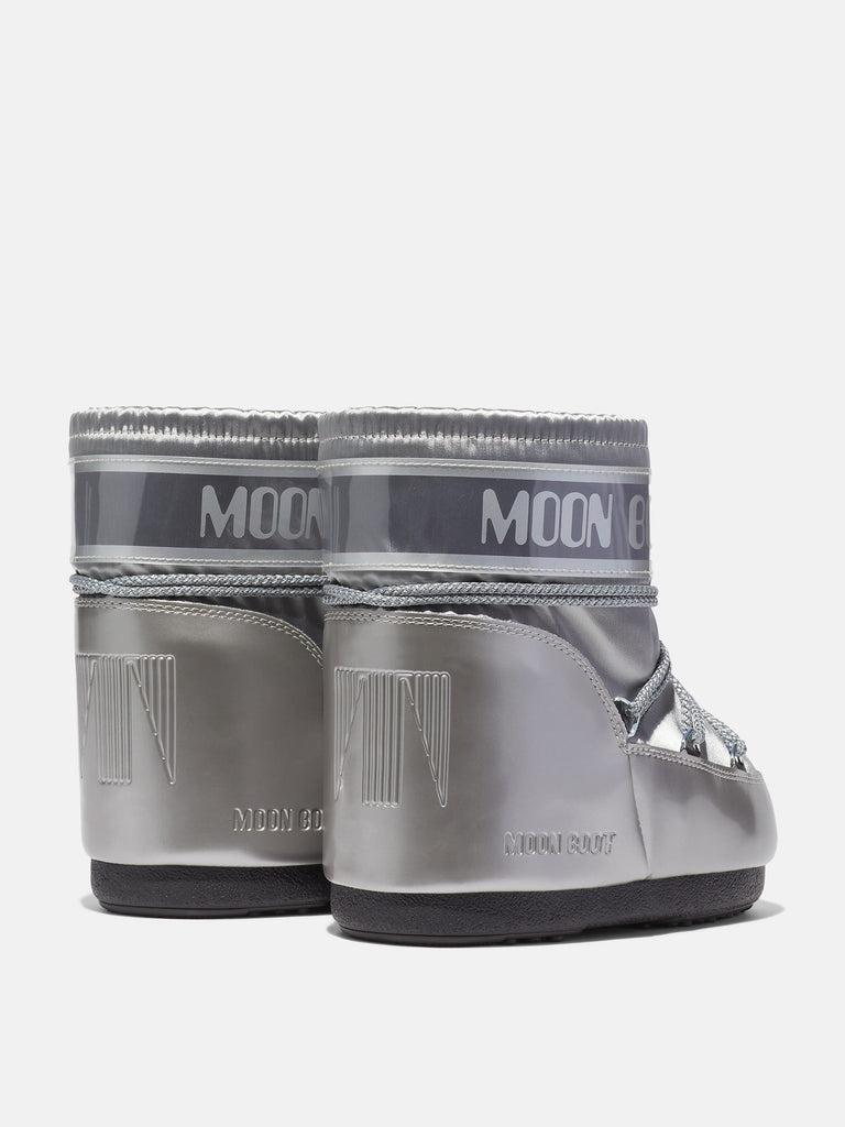 From the brand MoonBoot Women's Icon Low Glance Boot in Silver - abigail fashion