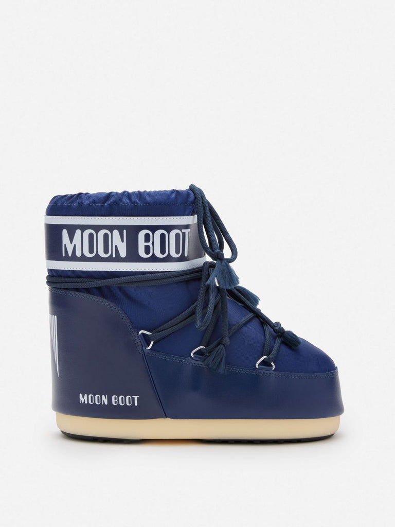 From the brand MoonBoot Women's Icon Low Nylon Boot in Blue - abigail fashion