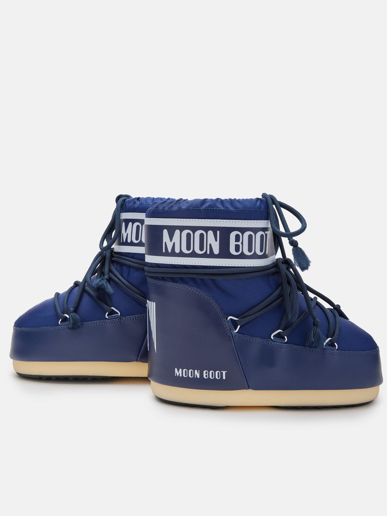 From the brand MoonBoot Women's Icon Low Nylon Boot in Blue - abigail fashion