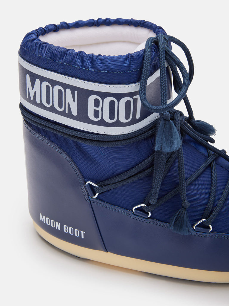 From the brand MoonBoot Women's Icon Low Nylon Boot in Blue - abigail fashion