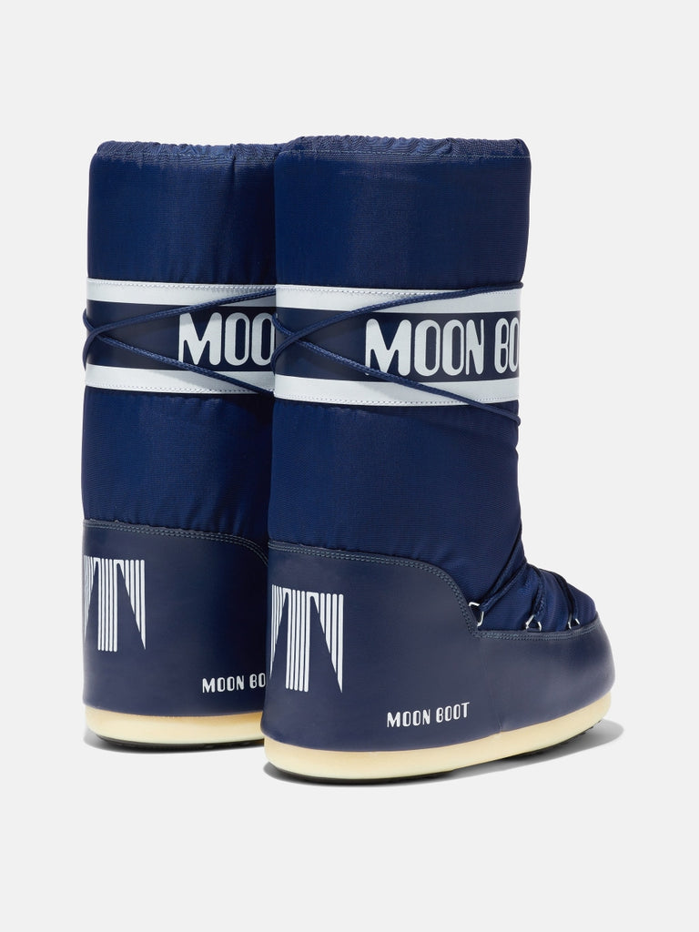 From the brand MoonBoot Women's Icon Nylon Boot in Blue - abigail fashion