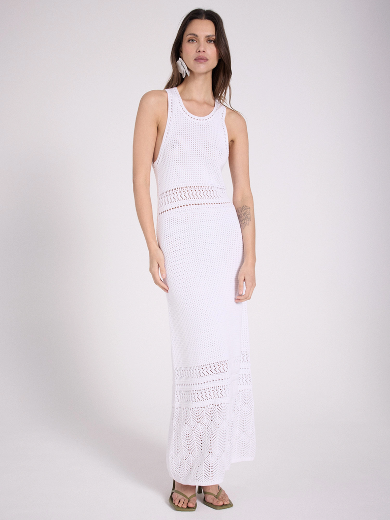 Notshy Laran Cotton Dress Blanc-Pur abigail fashion