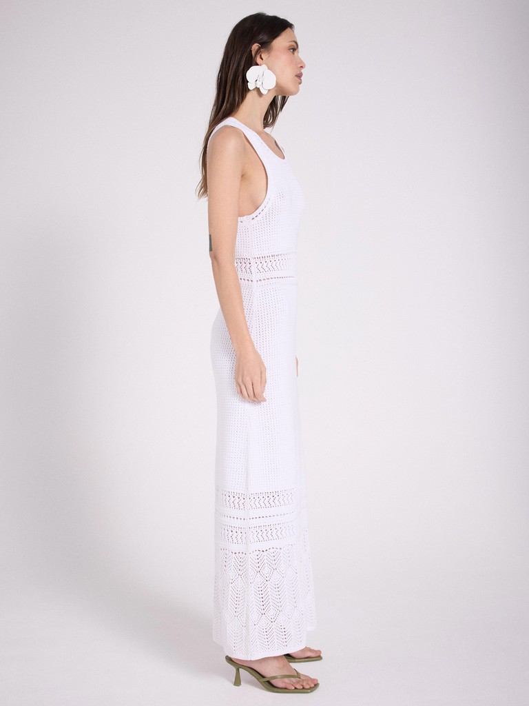 Notshy Laran Cotton Dress Blanc-Pur abigail fashion