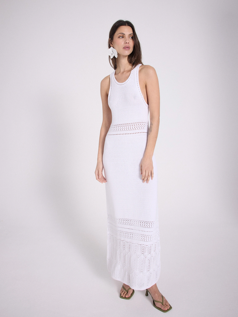 Notshy Laran Cotton Dress Blanc-Pur abigail fashion