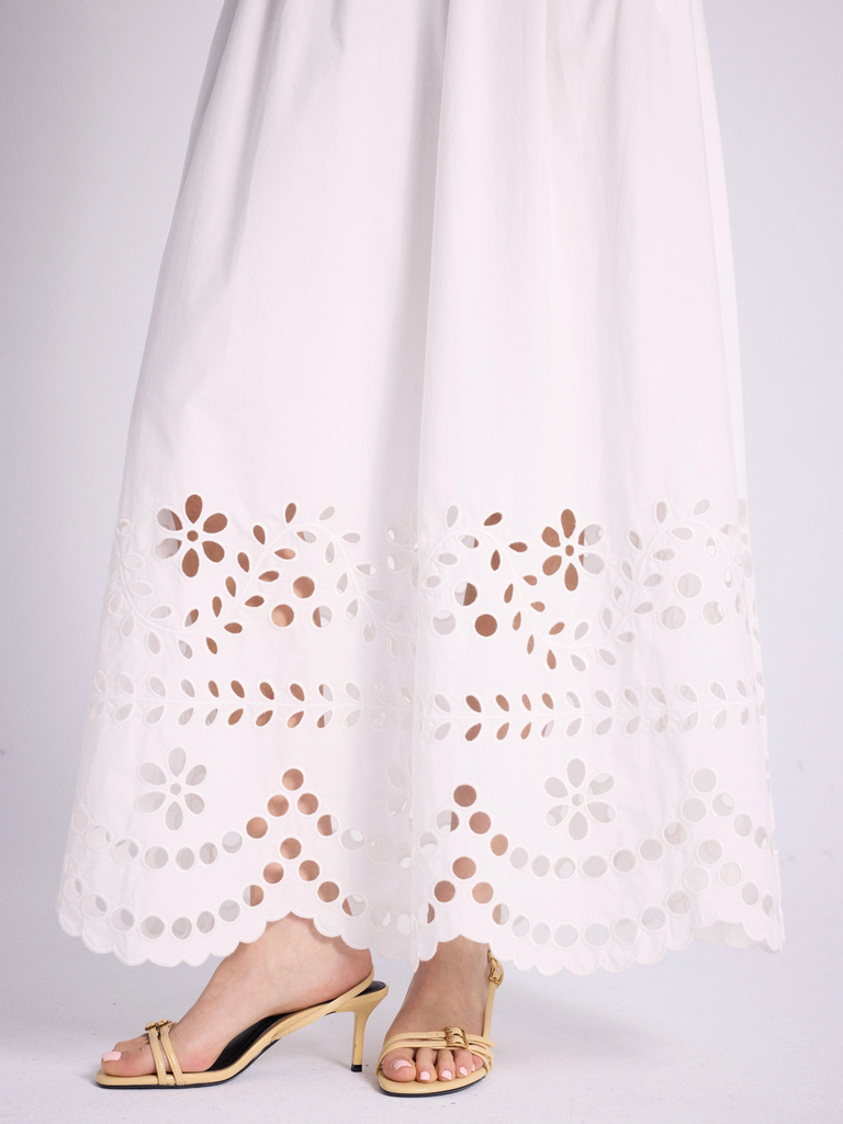 Notshy Ziane Cotton Skirt Blanc-Pur abigail fashion