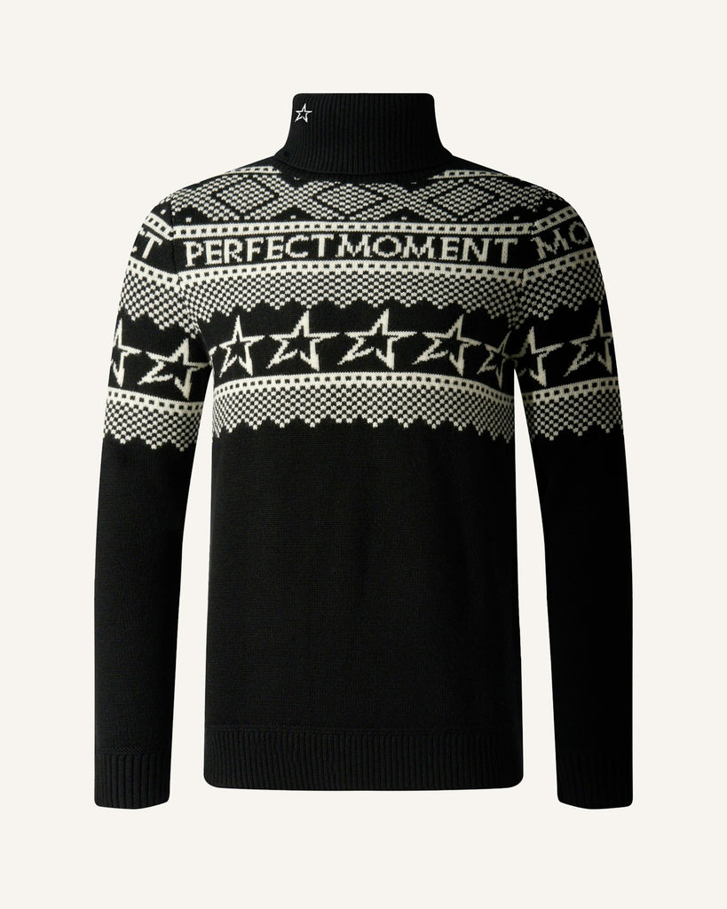 From the brand Perfect Moment Men's Fairisle Sweater in Black - abigail fashion