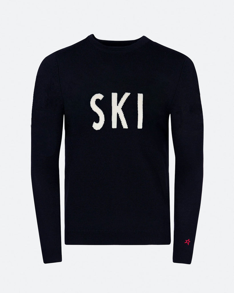 From the brand Perfect Moment Men's Ski Sweater in Dark Charcoal Blue - abigail fashion