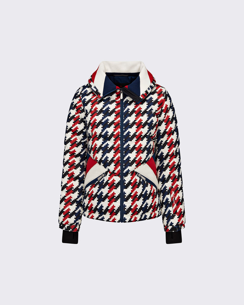 Perfect Moment Ski Duvet Jacket Houndstooth Bach&Co